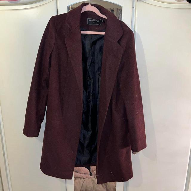 Women's Peacoat - Burgundy - UK 12 on Productcaster.