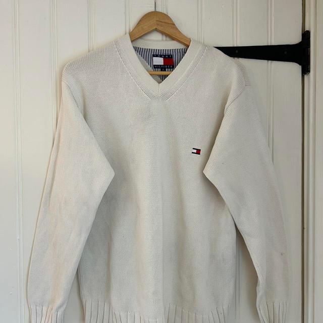 Tommy Hilfiger Women's Sweatshirt - Cream/White - M on Productcaster.