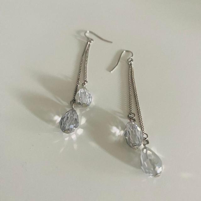 Women's Earrings - Silver on Productcaster.