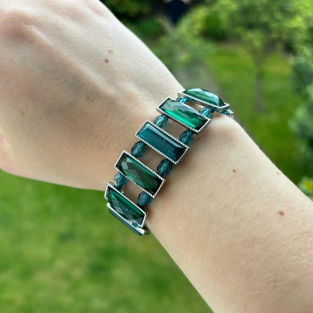 Women's Bracelet - Green/Blue on Productcaster.