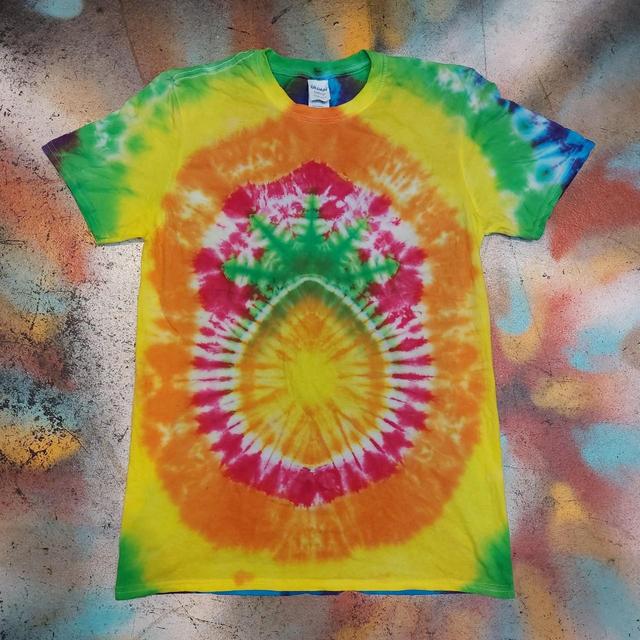 Handmade Men's T-shirt - Orange/Multi - XL on Productcaster.