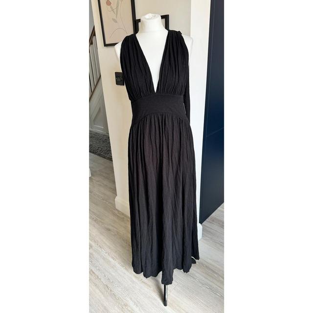 Free People Women's Pleated Dress - Black - 6 on Productcaster.