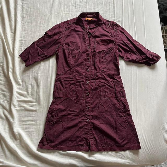 Vintage Women's Casual Dress - Burgundy/Brown - 8 on Productcaster.