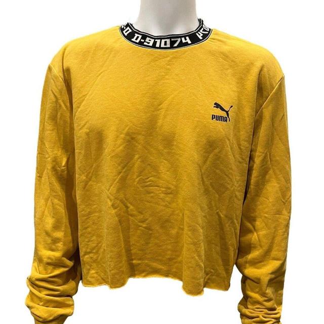 Puma Women's Sweatshirt - Yellow - XL on Productcaster.