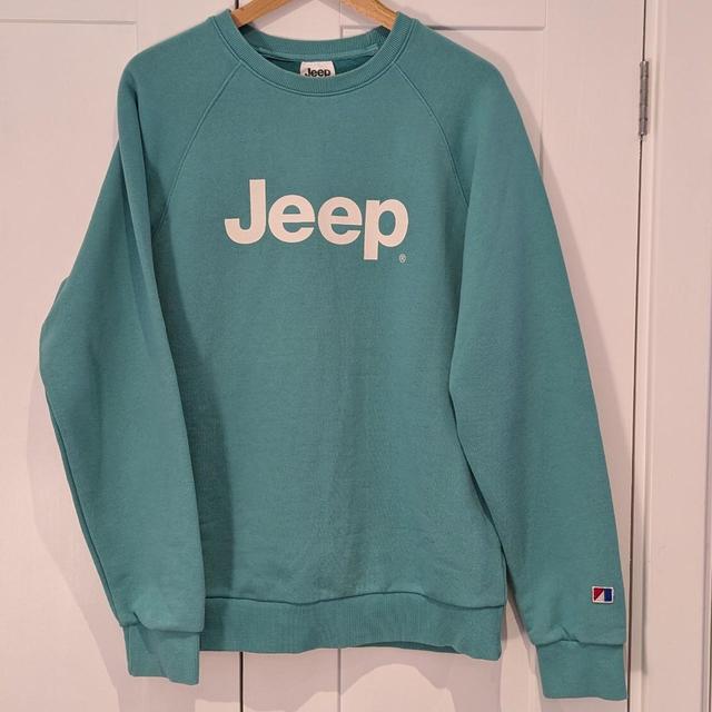 Jeep Men's Sweatshirt - White/Blue - M on Productcaster.