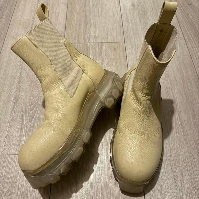 Rick Owens Women's Chelsea Boots - Cream/Tan - UK 5.5 on Productcaster.