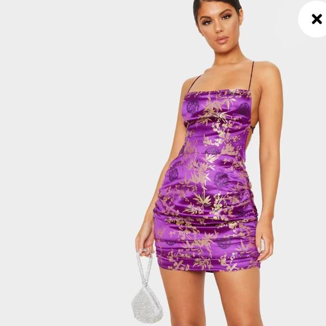 PrettyLittleThing Women's Dress - Purple - 8 on Productcaster.