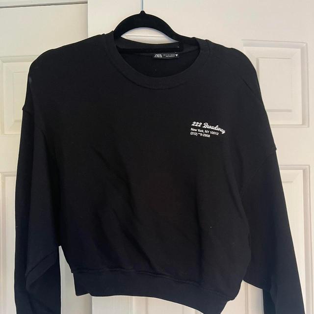 Zara Women's Sweatshirt - Black - S on Productcaster.