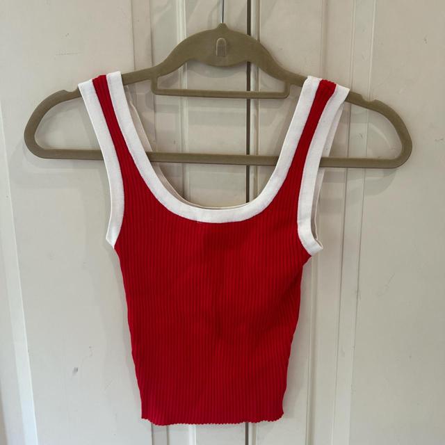 H&M Women's Vest - Red/White - XS on Productcaster.