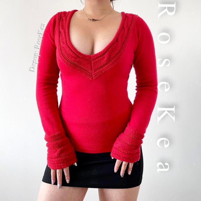 Jane Norman Women's Jumper - Red - M on Productcaster.