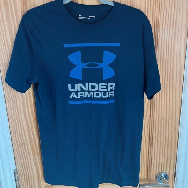 Under Armour Men's T-shirt - Black/Blue - M on Productcaster.