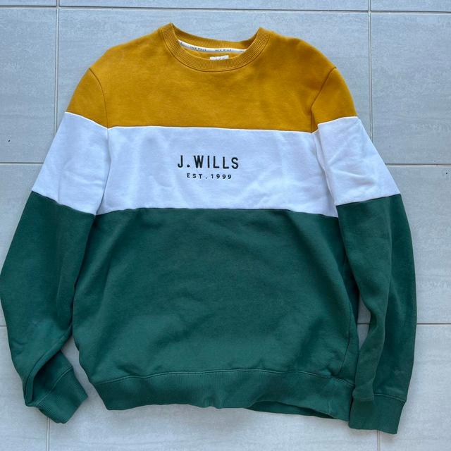 Jack Wills Men's Jumper - Yellow/Green - L on Productcaster.