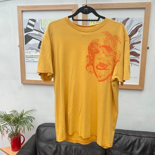 Nike Men's T-shirt - Yellow - L on Productcaster.