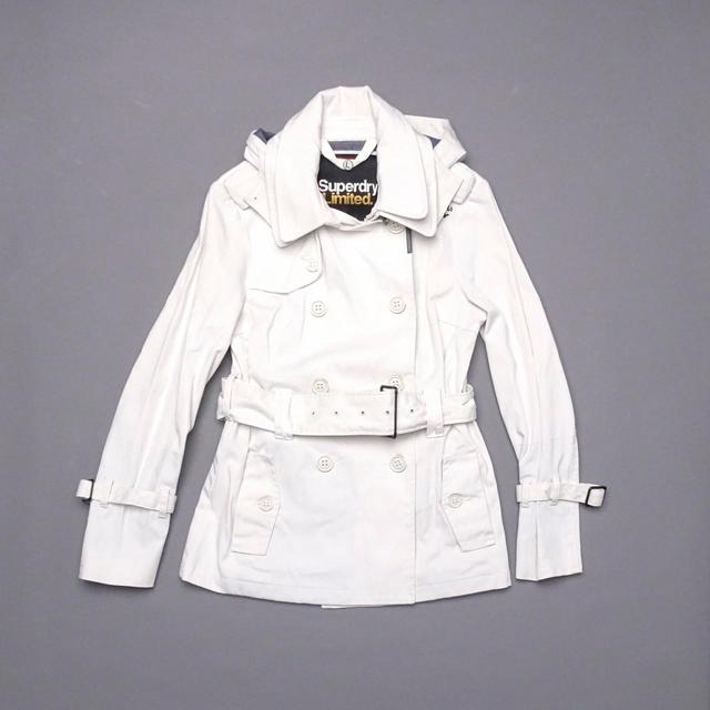 Superdry Women's Trench - White - M on Productcaster.