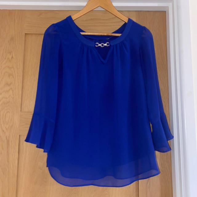 Women's Blouse - Blue/Silver - 10 on Productcaster.