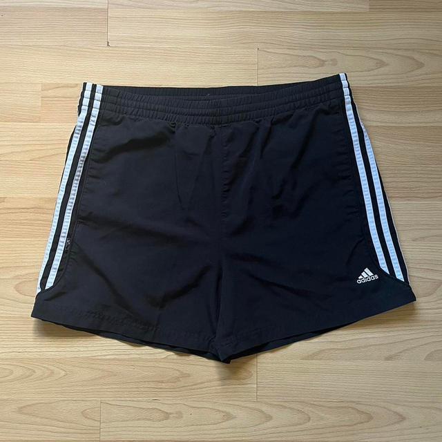 Adidas Men's Shorts - Black/White - M on Productcaster.