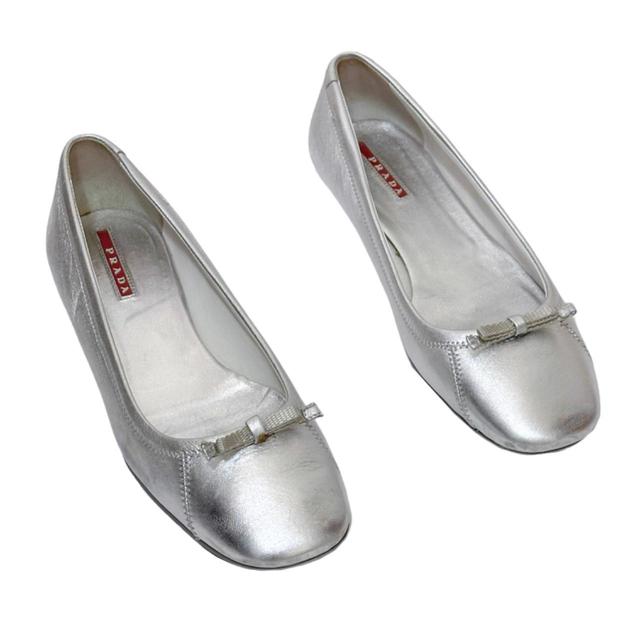 Prada Women's Ballet shoes - Silver/Grey - UK 6 on Productcaster.