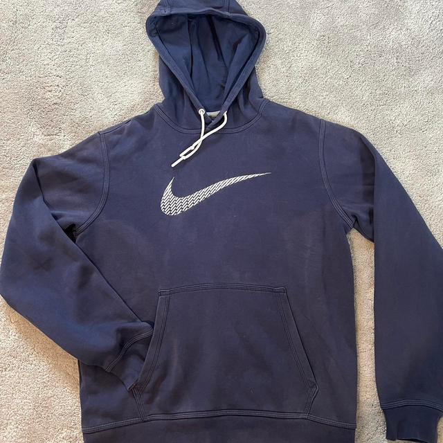 Nike Men's Hoodie - Navy - M on Productcaster.