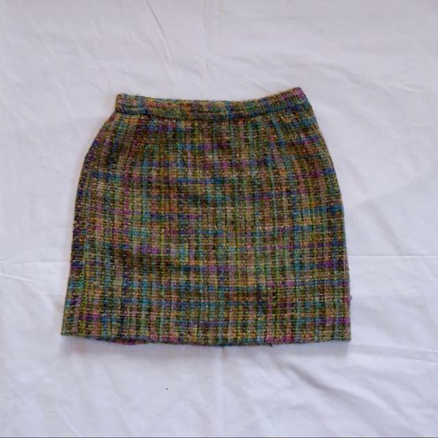 Vintage Women's Skirt - Green - UK 6 on Productcaster.