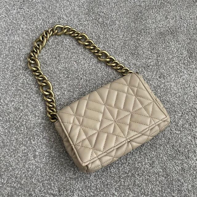 Zara Women's Shoulder bags - Cream/Gold on Productcaster.