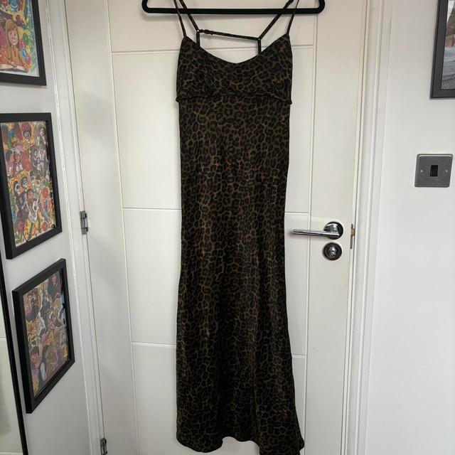 Primark Women's Slip Dress - Khaki/Black - 14 on Productcaster.