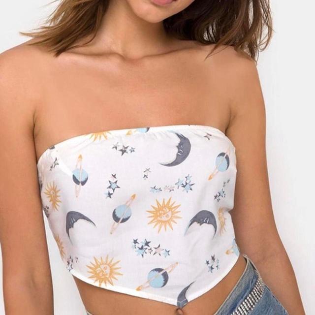 Motel Women's Crop top - White - L on Productcaster.