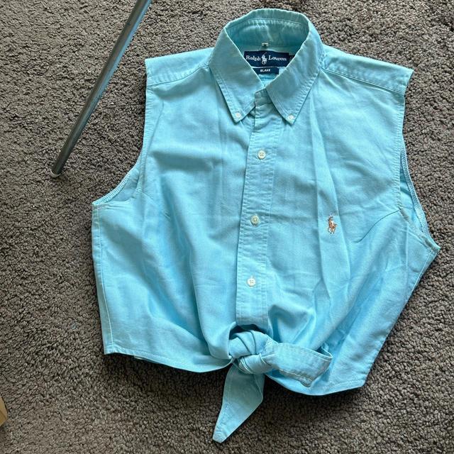 Ralph Lauren Women's Shirt - Blue/Green - M on Productcaster.