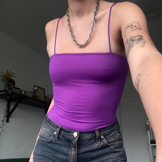 Bershka Women's Bodysuit - Purple - 6 on Productcaster.