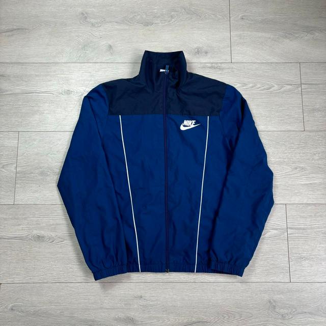 Nike Men's Windbreaker Jacket - Blue/Navy - M on Productcaster.