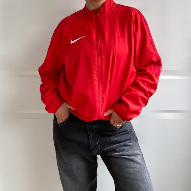 Nike Women's Casual Jacket - Red - L on Productcaster.