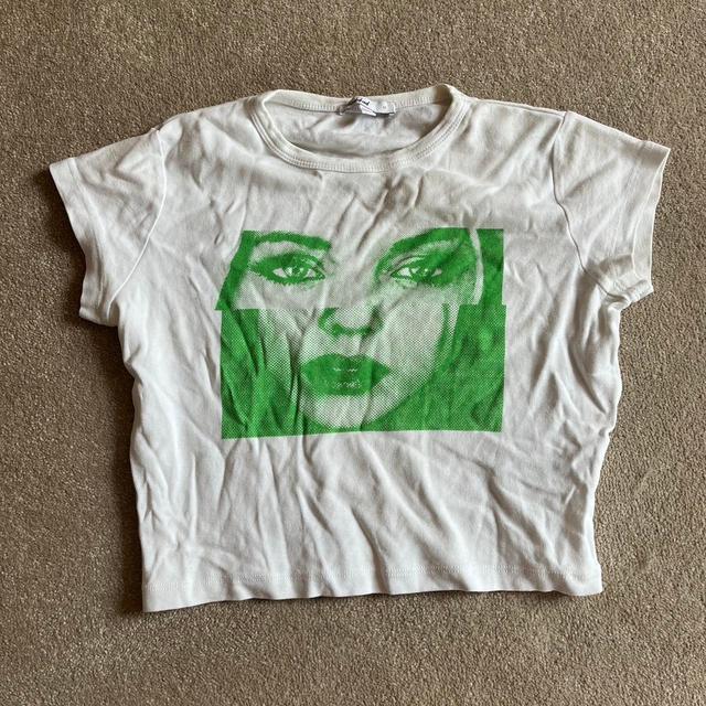 Subdued Women's T-shirt - White/Green - M on Productcaster.