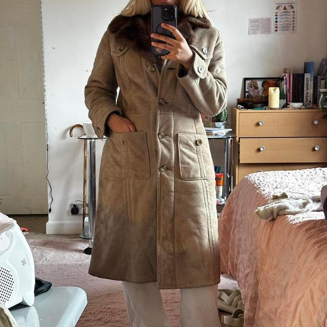 Women's Overcoat - Cream - One size on Productcaster.