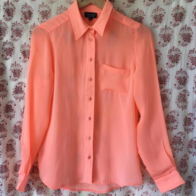 Topshop Women's Shirt - Orange - 8 on Productcaster.