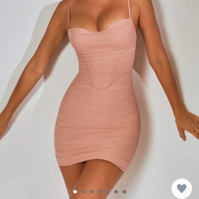 Oh Polly Women's Bodycon Dress - Pink/Tan - 6 on Productcaster.