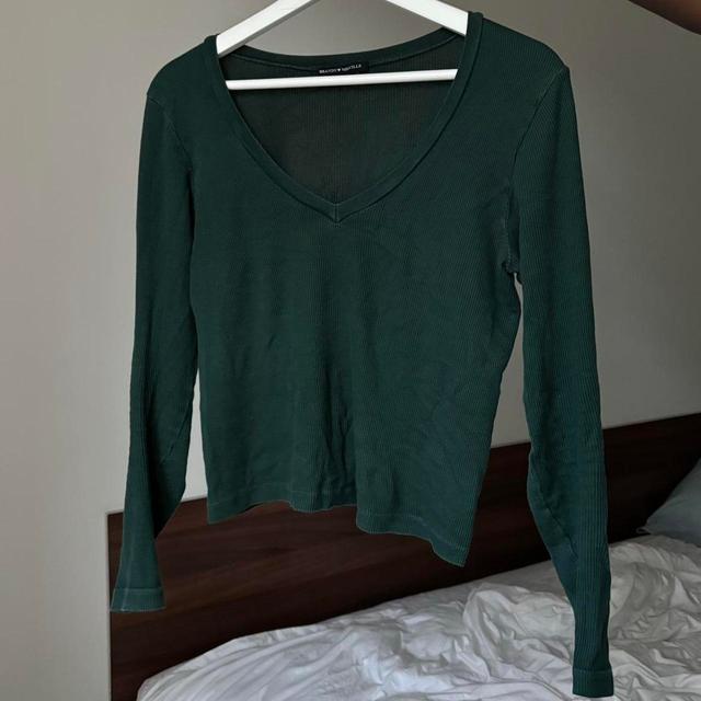 Brandy Melville Women's Crop top - Green - One size on Productcaster.