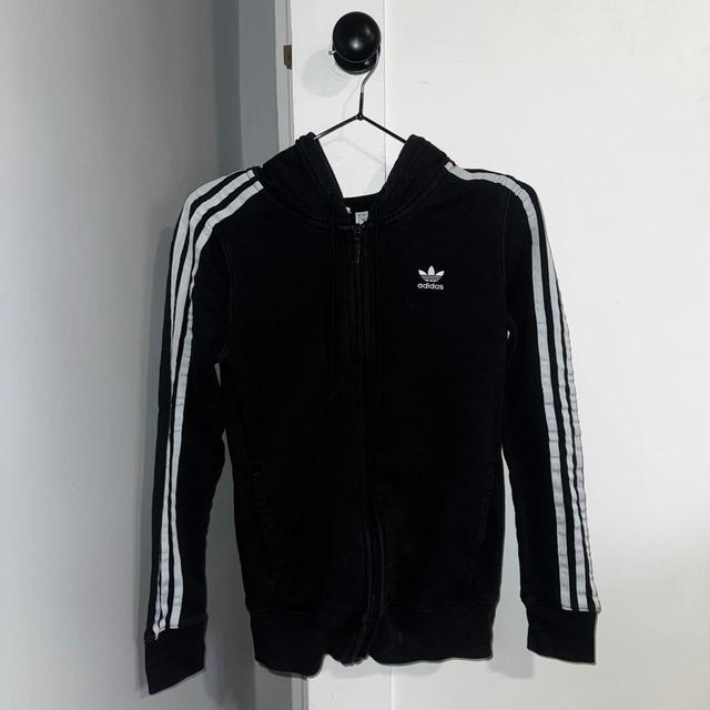 Adidas Women's Hoodie - Black/White - 4 on Productcaster.