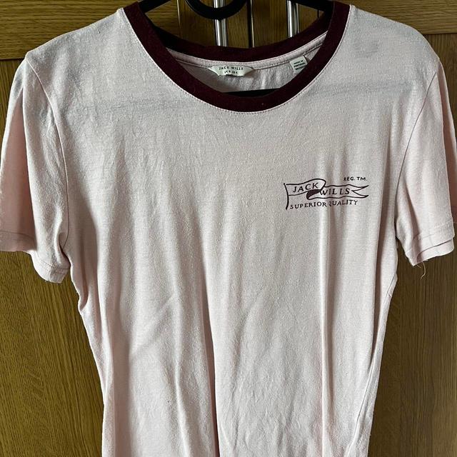 Jack Wills Women's T-shirt - Pink - 8 on Productcaster.