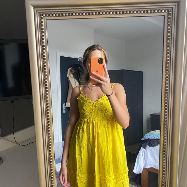 Topshop Women's Dress - Yellow - 8 on Productcaster.