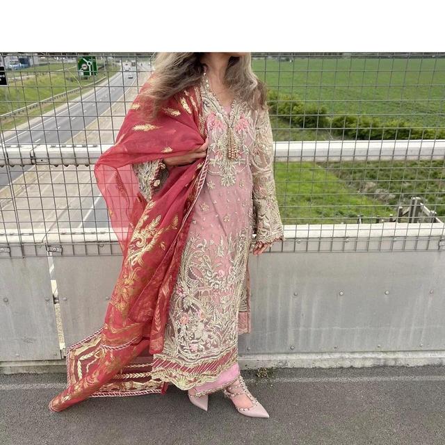 Suffuse by Sana Yasir Women's Dress - Pink - S on Productcaster.