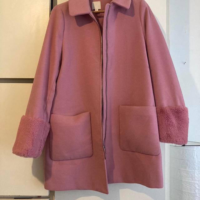 H&M Women's Coat - Pink - UK 12 on Productcaster.