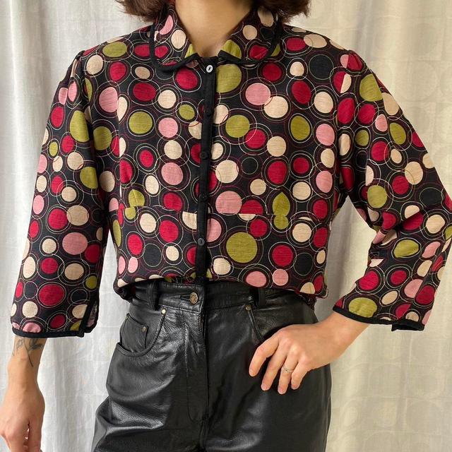 Vintage Women's Shirt - Black/Multi - M on Productcaster.