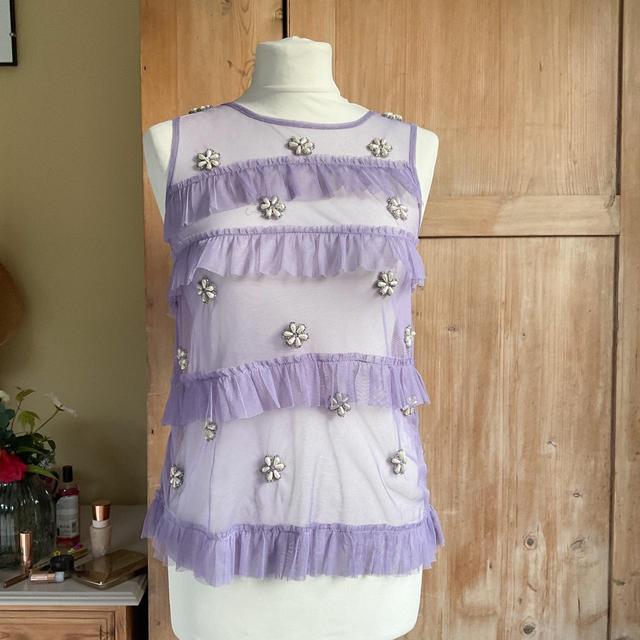 Vintage Women's Top - Purple - 8 on Productcaster.