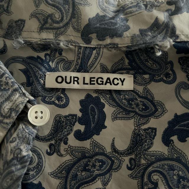 Our Legacy Men's Shirt - White/Blue - XL on Productcaster.