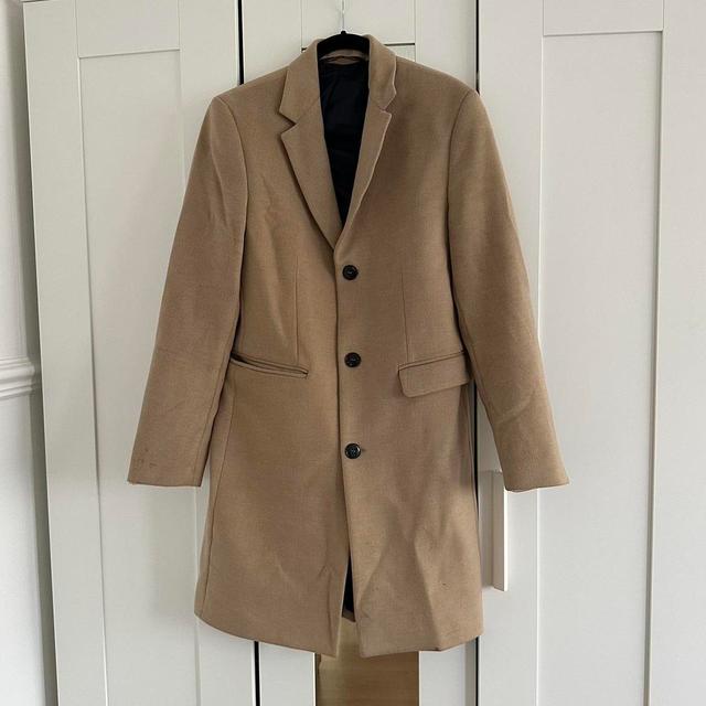 Zara Men's Coat - Tan - S on Productcaster.