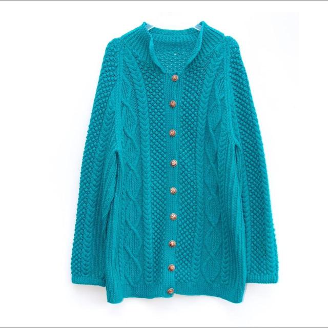 Vintage Men's Cardigan - Blue - XL on Productcaster.