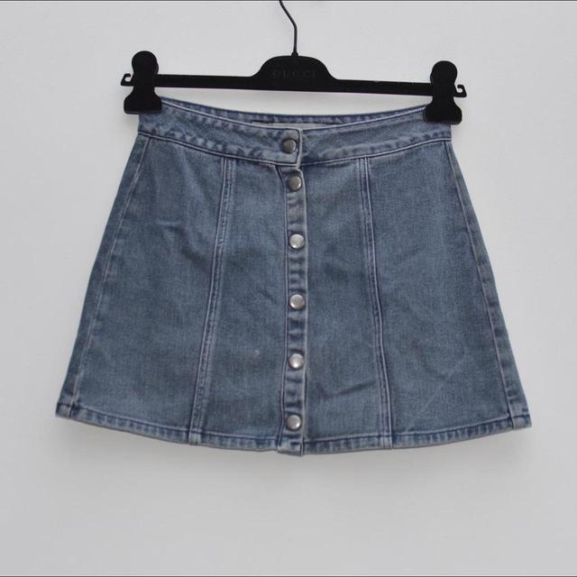 Brandy Melville Women's Mini Skirt - Blue - UK 8 on Productcaster.