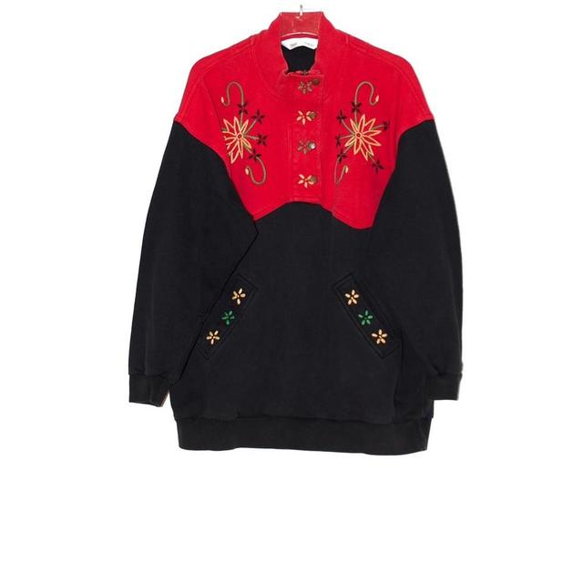 St Michael Women's Jumper - Black/Multi - 16 on Productcaster.