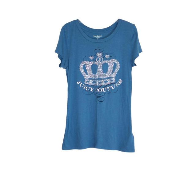 Juicy Couture Women's T-shirt - Blue - 10 on Productcaster.