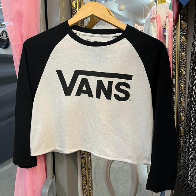 Vans Women's Crop top - Black/White - S on Productcaster.