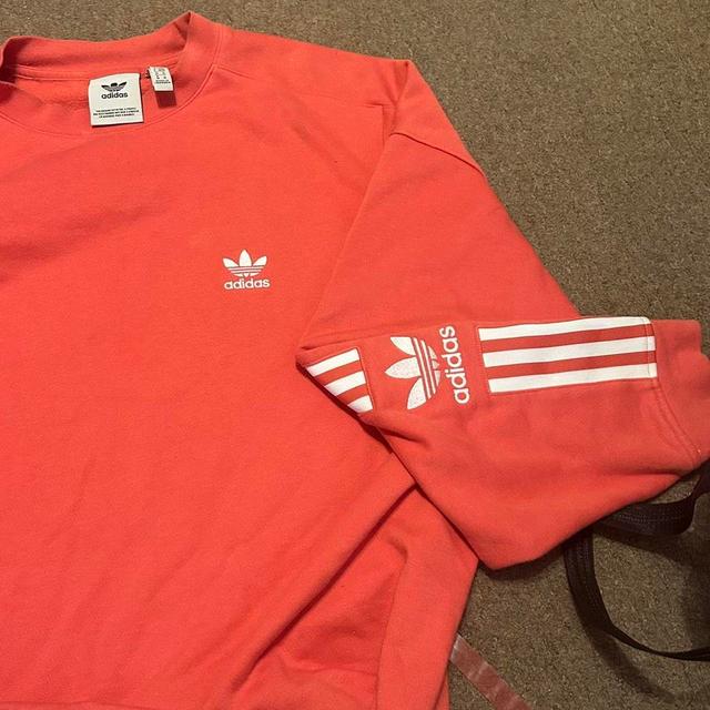 Adidas Women's Sweatshirt - Orange/Red - 8 on Productcaster.